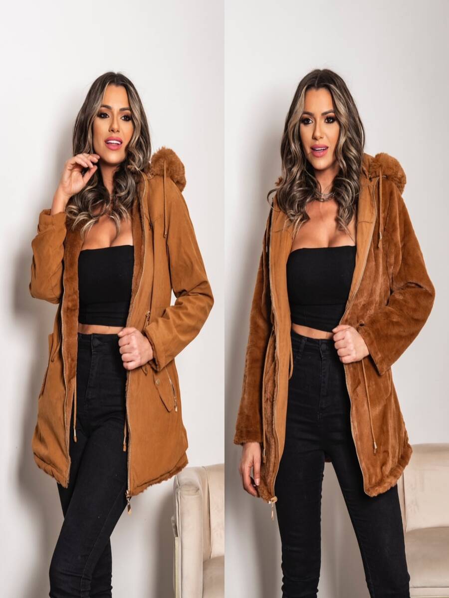 Women Trench Coats - Camel - View 1