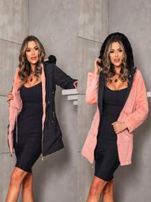 Women Trench Coats - Black - View 1