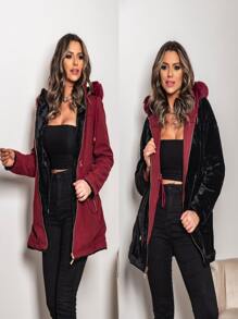 Women Trench Coats - Redwood - View 1