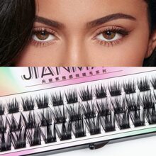 DIY Eyelash Extension Kit, 36 Pcs Lash Clusters D Curling Volume Individual Lashes Extensions, Wispy Lashes Cluster DIY At Home - White - View 1