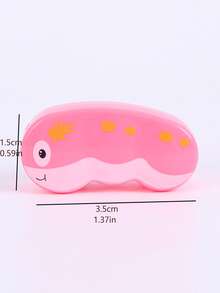 4 piezas Sacapuntas en forma de como oruga - Multicolor - Ver 3