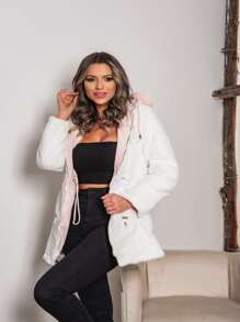 Women Trench Coats - Rosa Pálido - Ver 4