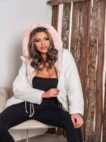 Women Trench Coats - Rosa Pálido - Ver 6
