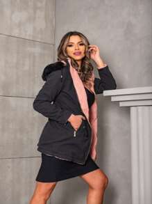 Women Trench Coats - Black - View 4