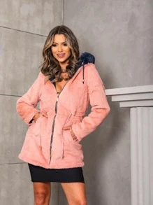 Women Trench Coats - Azul - Ver 5