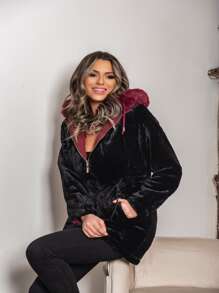 Women Trench Coats - Redwood - View 4