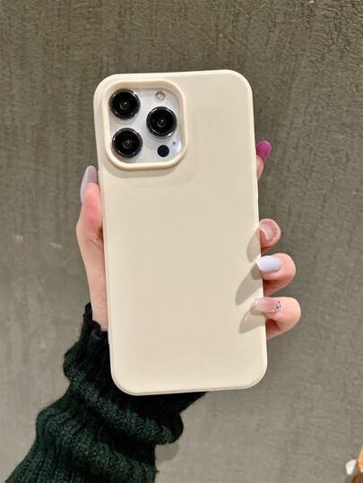 Minimalist Solid Color Large Hole Candy Texture Phone Protective Case, Matte Anti-Drop Phone Shell Compatible With IPhone 11 12 13 14 15 16 Plus, 13 Pro Max, XR, 16, 14 Plus, 14 Pro Max, 13 Pro Mini Waterproof Shockproof Scratch Resistant