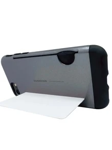 Funda Case Uso Rudo Tarjetero Para LG Q10 Guardian - Gris - Ver 3