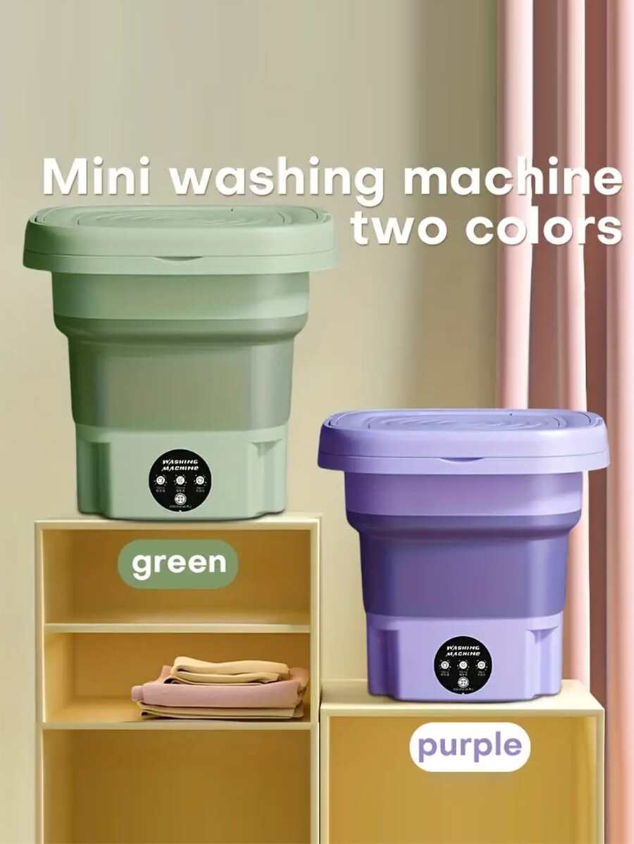 Mini Fully Automatic Underwear Washing Machine Protable Travel To Use