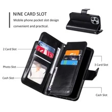 Wallet Design Phone Case,International Version, Not The Domestic Version - Black - View 4