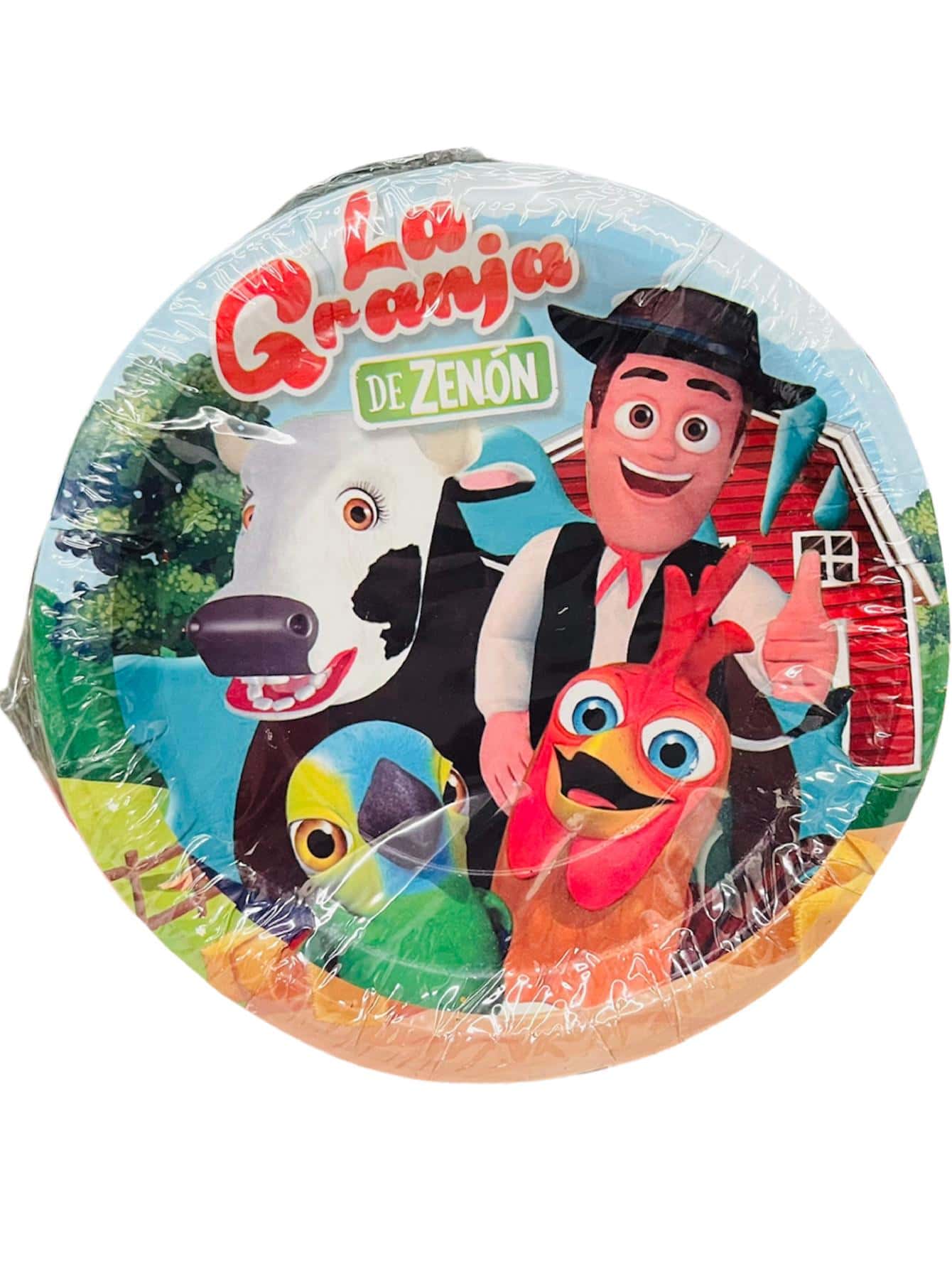 Party Kit 30 Character Guests Farm Cow Horse Hen Disposable 120 Pcs