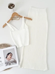 Women Sweater Co-ords - 白色 - 查看 2