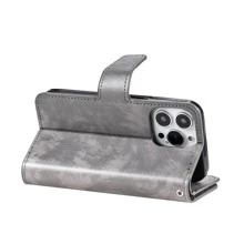 钱包式手机壳，国际版，非国内版 - 灰色 - 查看 9