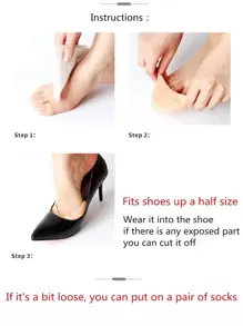 Protezione in silicone per le dita dei piedi per tacchi alti, cuscinetti ammortizzanti morbidi per regolare la misura delle scarpe, previene vesciche e calli (per dita dei piedi grandi o piccole) per tacchi alti da donna e scarpi sportivi da uomo per uso quotidiano estivo