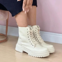Women Fashion Boots - trắng - Xem 2