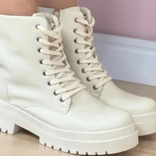 Women Fashion Boots - trắng - Xem 4