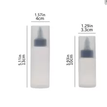便攜式迷你醬料瓶,沙拉,,戶外分配器,多功能調味品瓶 - 白色 - 查看 6