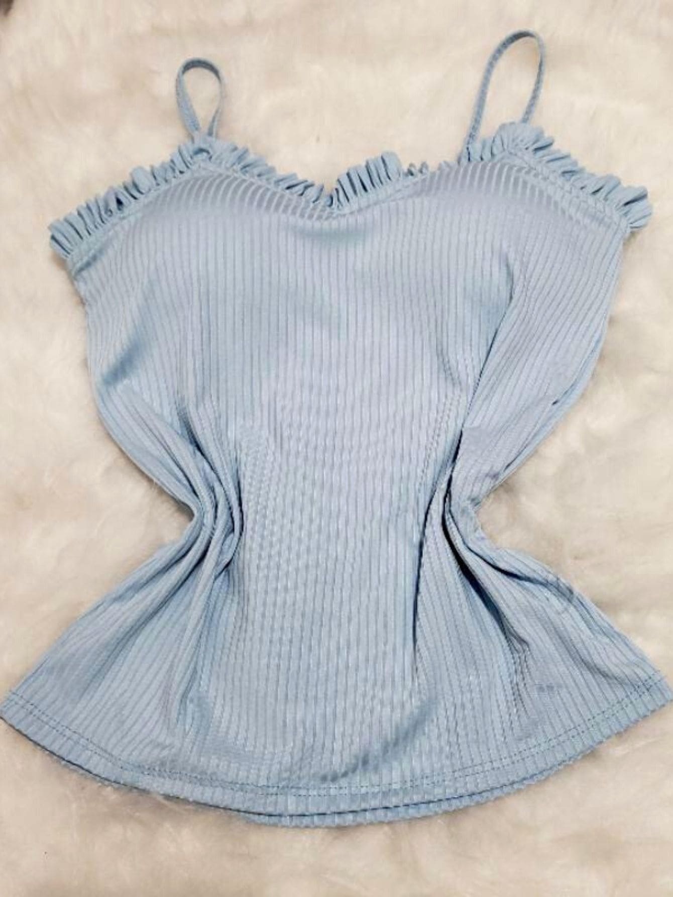 Women Tank Tops & Camis - Màu xanh nhạt - Xem 1