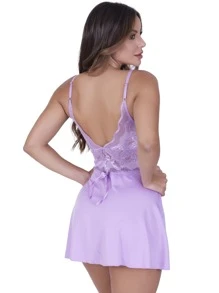 Biografia da Moda Women Nightgowns & Sleepshirts - 紫丁香色 - 查看 2
