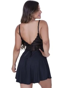 Biografia da Moda Women Nightgowns & Sleepshirts - 黑色 - 查看 2