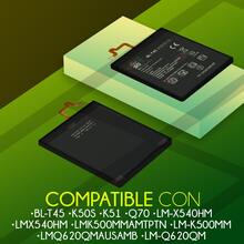 Batería Pila de Repuesto Para  K50S, K51, Q70, LM-X540HM, LMX540HM, LMK500MMAMTPTN, LM-K500MM, LMQ620QMAUSAMB, LM-Q620QM 3900mAh Reales | BL-T45 | con Kit de Herramientas, Refacción Reparación - LG K50s - Ver 2