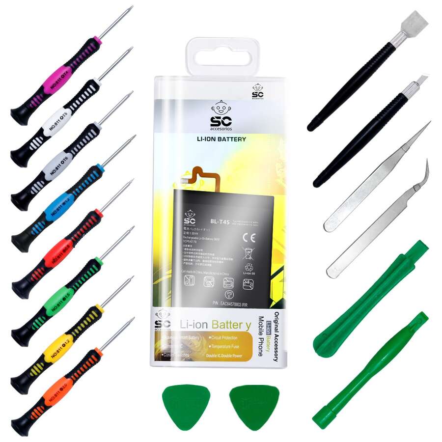 Batería Pila de Repuesto Para  K50S, K51, Q70, LM-X540HM, LMX540HM, LMK500MMAMTPTN, LM-K500MM, LMQ620QMAUSAMB, LM-Q620QM 3900mAh Reales | BL-T45 | con Kit de Herramientas, Refacción Reparación - LG K50s - Ver 1