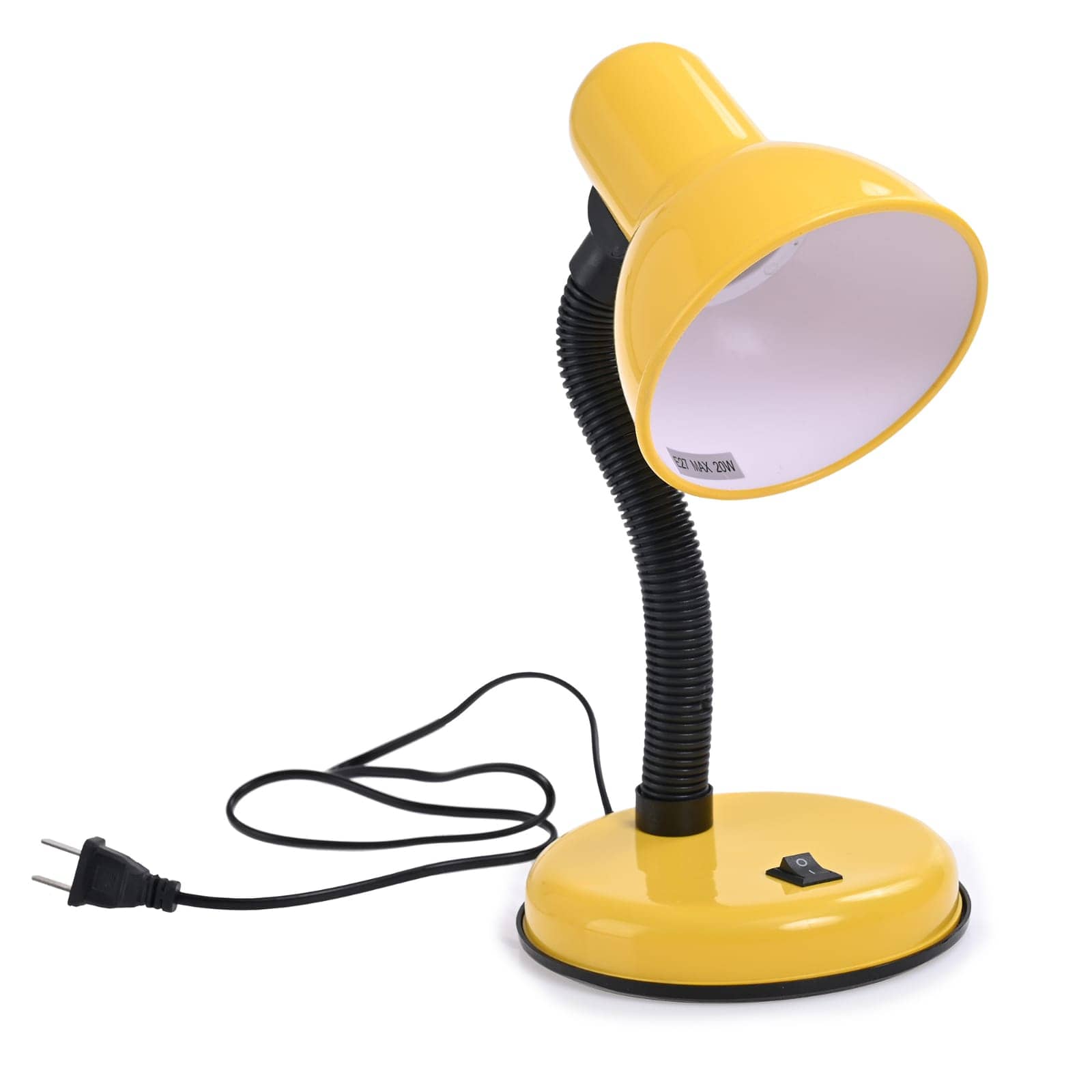 Table Lamp, Flexible Neck Desk - Yellow - View 1