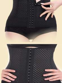 Faja De Cintura Avispa, Control De Abdomen Reductora - Negro - Ver 4