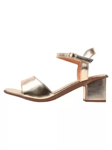 Women Heeled Sandals - Vàng - Xem 3