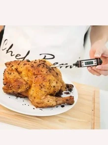 Termometro Digital Pantalla Cocina Caramelo Carne Alimentos - Blanco y Negro - Ver 4