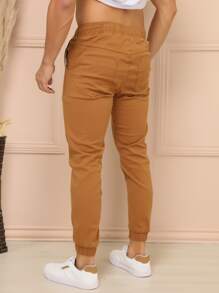 Men Jeans - 駝色 - 查看 2