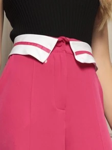 Women Two-piece Outfits - 玫紅色 - 查看 6