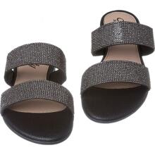 Women Flat Sandals - 黑色 - 查看 4