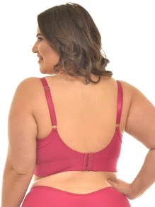 Plus Size Bras & Bralettes - Rose Red - View 3