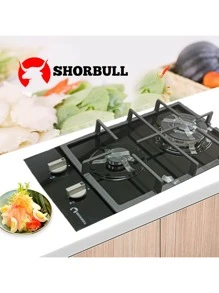 Parrilla Estufa 2 dos Quemadores Gas Vidrio Templado - Negro - Ver 6