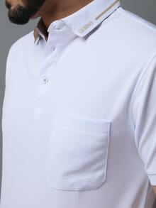 Men Polo Shirts - 白色 - 查看 2
