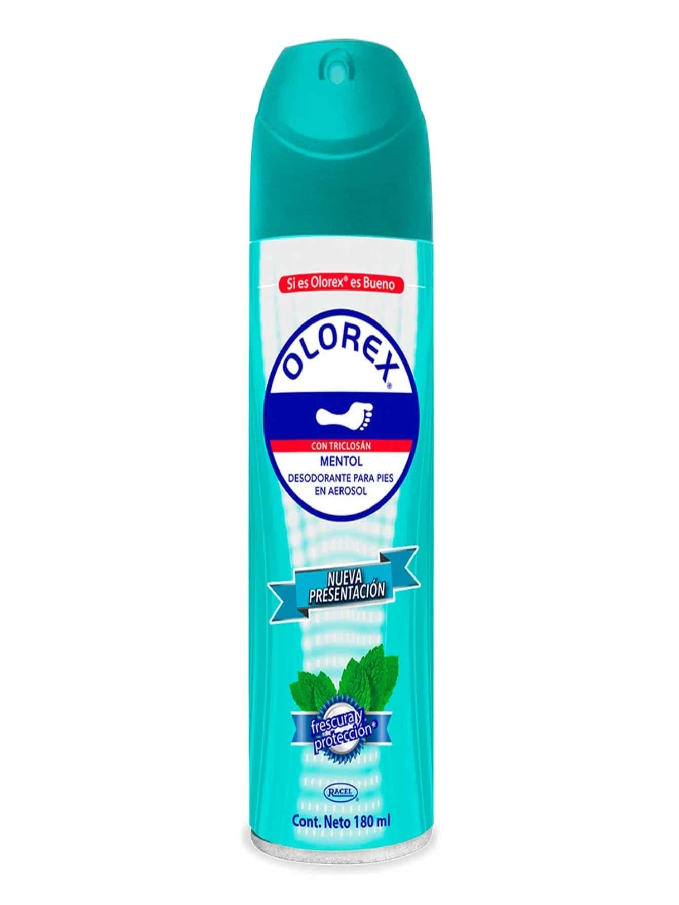 Spray desodorante Olorex para pies mentol 180ml - Verde - Ver 1