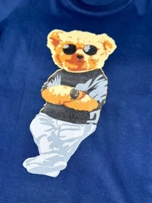Tween Boys T-Shirts - Màu xanh hải quân - Xem 3