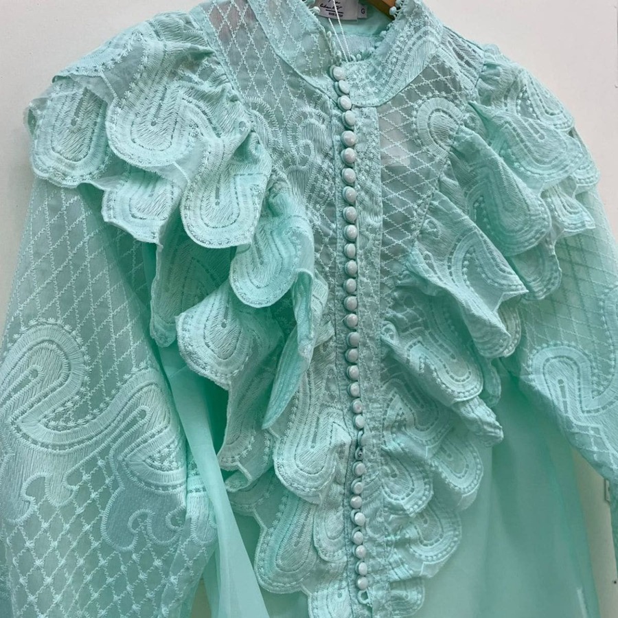 Women Blouses - màu xanh lá - Xem 1