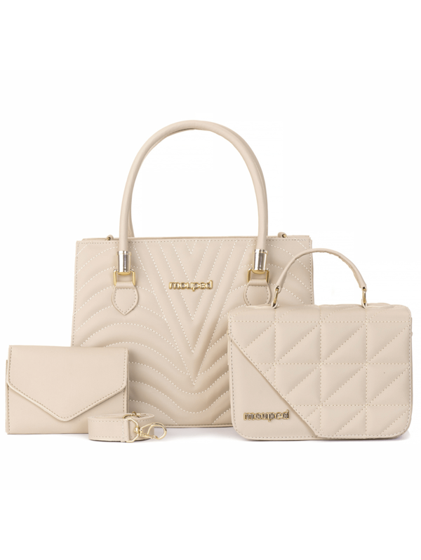 3 peças Conjunto de Bolsas Femininas, Bolsa de Mão, Satchel, Clutch,