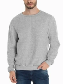 Men Sweatshirts - Grey - View 1
