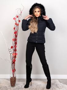 Women Coats - Black - View 7