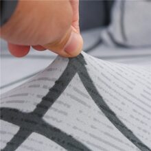 1pc Armless Sofa Bed Cover, Elastic Full Covered Polyester Fiber Sofa Slipcover, Knitted Milk Silk Fabric For Four Seasons - Multicolor - View 8