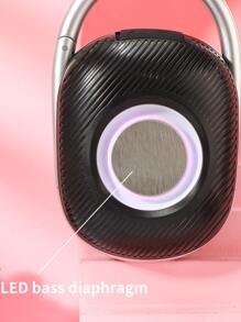 T&G TG321 Portable Speaker With Buckle Mini Wireless Speaker LED Lights Outdoor TWS Sound Box Support For Radio Support USB/TF Card - 黑色 - 查看 7