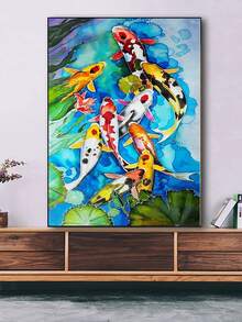 1 set con patrón de pez Pintura diamante Kit - Multicolor - Ver 2