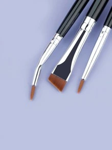 RANCAI 3支眼线刷套装，精细斜角眼线刷，精准凝胶眼线超细弯头化妆刷，适合新手和专业美妆师，化妆刷套装，化妆刷套装，化妆刷套装，全套化妆工具，化妆刷套装，全套化妆工具，化妆刷套装，化妆刷套装，化妆礼品套装，赠品，专业化妆刷，全套化妆工具 - 黑色 - 查看 7
