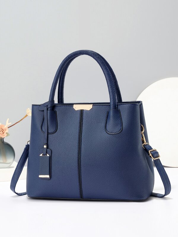 Impermeabile Leggera, Nuova Borsa Capiente In PU Minimalista Casual Multifunzione A Grande Capacità Per Signore, Borsa Capiente In Per Attività All'aria Aperta, Viaggio, Università, Perfetta Per Lo Stile Vintage E Minimalista Per Ragazze Adolescenti, Donne Studentesse Universitarie Perfetta Per Università, Attività All'aria Aperta, Viaggi