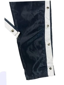 Pantalón de broche a los costados tela delgada - Azul Marino - Ver 3