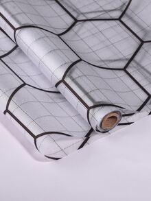 1 Roll Hexagonal Frosted Glass Film - Black and White - View 2