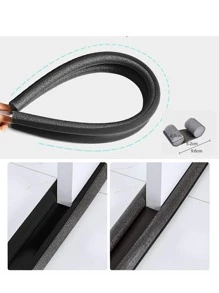 1入組門下裝密封條適用於隔音和窗戶和門縫隙 - 黑色 - 查看 3